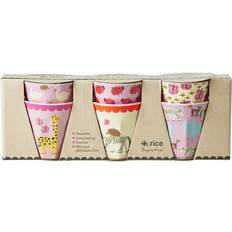 Rice Small Cup Wildlife Print 160ml 6-pack