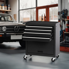 WFX Utility 4-Drawer Rolling Tool Chest Cabinet with 4 Wheels Tool