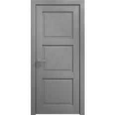 Doors SartoDoors Solid French 18 80 in Grey Oak Interior Door (x)