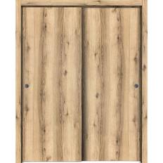 Doors SartoDoors Closet Bypass Doors 84 96 Oak Sliding Door (x)