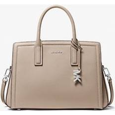 Skinn Väskor på rea Michael Kors MK Laila Medium Leather Satchel - Natural