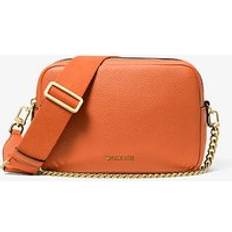Orange Crossbody Bags Michael Kors Bryant Medium Pebbled Leather Camera Crossbody Bag - Orange