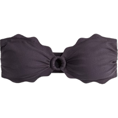 H&M Padded Bandeau Bikini Top - Dark Grey