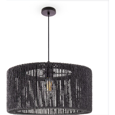 Paco Home Paper Boho Rattan Black Pendelleuchte 40cm