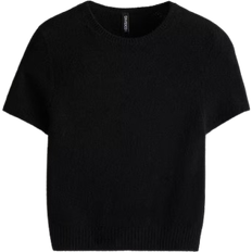 H&M Fine-Knit T-Shirt - Black