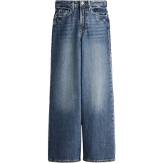 H&M Feather Soft Super Wide Ultra High Jeans - Denim Blue