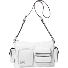 Michael Kors Dakota Medium Leather Shoulder Bag - White