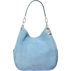 Michael Kors Lillie Large Suede Shoulder Bag - Blue