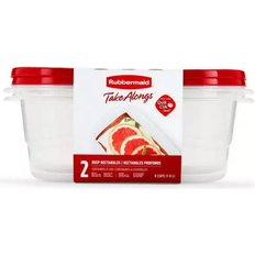 Rubbermaid TakeAlongs Deep Tint Food Container 2pcs 0.48gal