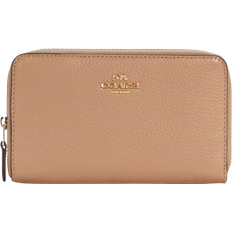 Coach Medium Id Zip Wallet - Gold/Taupe