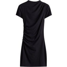 H&M Draped Bodycon Dress - Black