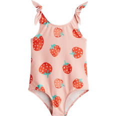 H&M Printed Swimsuit - Peach Pink/Strawberries (1265465006)