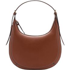 Mango Oval Shoulder Bag - Leather