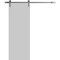Doors SartoDoors Sturdy Barn 28 80 in Matte Grey Sliding Door (x)