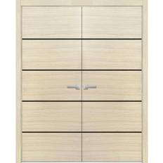 Doors SartoDoors Solid French Double Doors 48 80 in Brown Interior Door Frosted Glass (x)