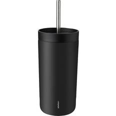 Stelton To Go Sip med Sugerør 0.4 l Soft Black Termokop 40cl