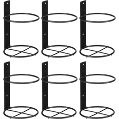 Red Wine Racks Eease 6 Pcs Holder Wall Mounted Cocktail Bar Racks for Iron Black Storage Wine Rack