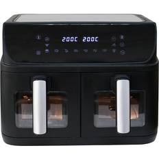 Digital Airfryer 10 Liter Med 3 Skuffer 2600 Watt