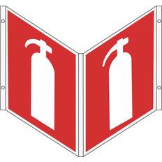 Fire Extinguisher Panorama Sign Aluminum 300×300mm