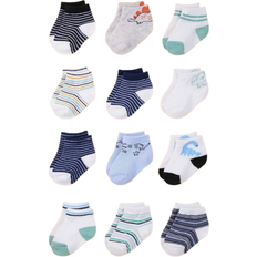 Shein Pairs Of Baby Boy Crew Neck Socks For Toddlers Cute Dinosaur Striped Socks