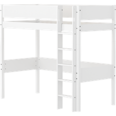 FLEXA Højseng Med Rillet Sengehest 90 x 200 cm 109x210cm