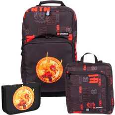 Bags Skoletaskesæt Optimo Dragon - Sort
