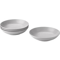 IKEA FÄRGKLAR Djup tallrik, ljusgrå Djup tallrik 23cm 4st