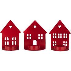 Fyrfadslys Ib Laursen Stage T Fyrfadslys Hus Rød 3 Forsk Fyrfadsstage 10.6cm 3stk