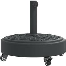 VidaXL Parasollfötter vidaXL Parasol Base with Wheels for Ø38 48 mm Poles 27 kg Round