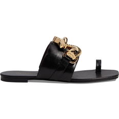 Leather Sandals Tory Burch Jessa Toe Ring Sandal - Perfect Black