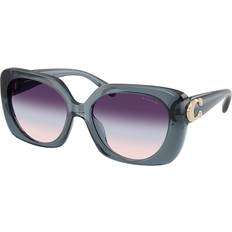 Coach HC8422U CAD33 55mm Solbriller Kvinder - Pearly Denim Blue