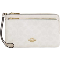 Coach Double Zip Wallet - White