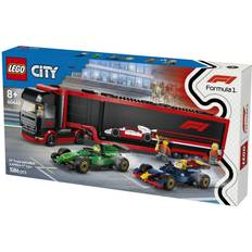 LEGO City F1 Transporter with RB20 & AMR24 F1 Racing Cars 60445