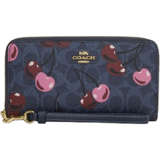 Coach Long Zip Around Wallet - Blue/Multi