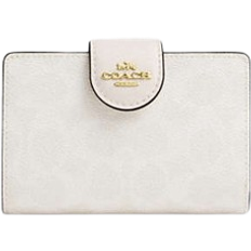 Coach Medium Corner Zip Wallet - White