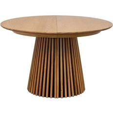 Spisebord 120 cm Måne Lamel M.Tillægsplader - Natur Eg Ø120-165-210 cm Spisebord 120cm