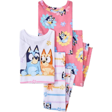 Bluey Toddler Girls' Snug Fit Pajama Set - White