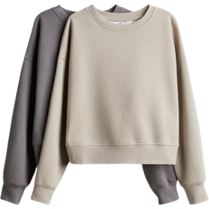 H&M Jente 2-Pack Sweatshirt - Brun