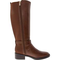 Tommy Hilfiger Women's Iyla High Shaft Riding Boots Dark Natural (9.5M)