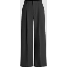 Cider Mid Rise Solid Pocket Straight Leg Trousers