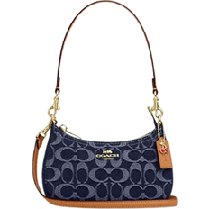 Coach Teri Mini Crossbody Bag In Signature Denim - Gold/Den Gold/Natural