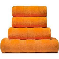 Elements Stripe Guest Towel Orange