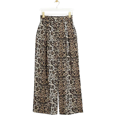 River Island leopard print wide leg trouser co-ord in light brown