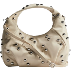 H&M Ladies Beige Studded crossbody bag