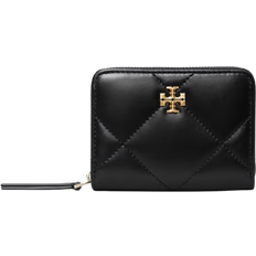 Tory Burch Kira Diamond Quilt Zip-Around Wallet - Black