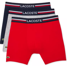 Blue - Boxers Men's Underwear Lacoste Men's 3pk. Regular-Fit Stretch French Flag Boxer Briefs Red, Grey, Navy Red/Grey/Navy