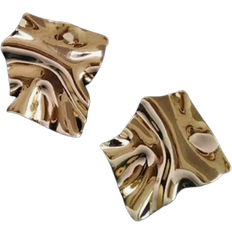 Shein Textured Metal Stud Earrings