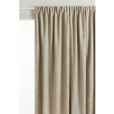 H&M 1-pack Wide Blackout Curtain Length - Beige 250x250