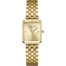 Rosefield Octagon XS OCGSG-O82 Dame 20 mm Analog Kvarts Mineralglas Gold 20 mm