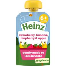 Heinz Nature Strawberry, Apple, Raspberry & Banana Pouch, 6 mths+ 100g